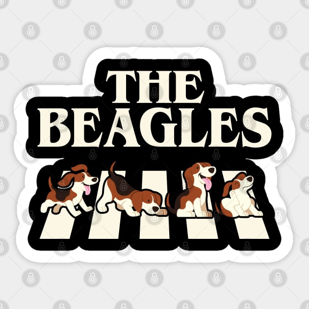 The Beagles Funny Gag Sticker by TabbyDesigns